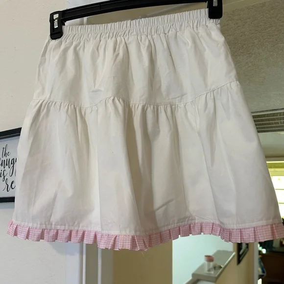 ***SOLD***Halloween Coquette Mini Skirt SZ S Pink Bows Romantic Sweet - Picture 7 of 9